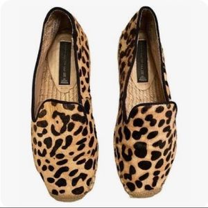 Steven by Steve Madden leopard print Slip on espadrille flats
